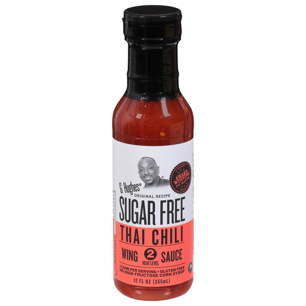 G Hughes Sugar-Free Thai Chili Wing Sauce (Pack of 6 - 12 oz)