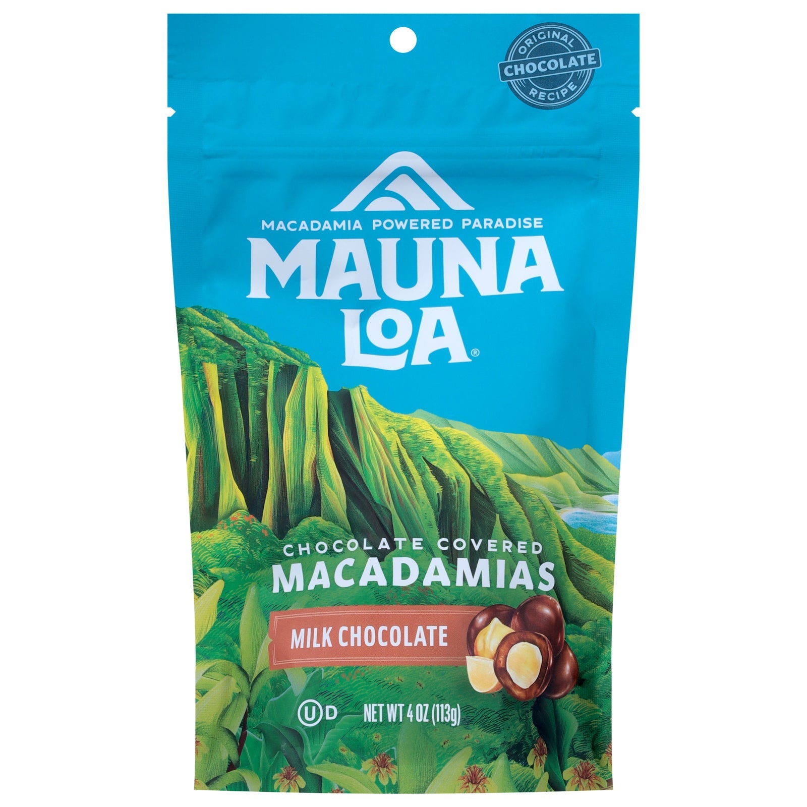 Mauna Loa Milk Chocolate Macadamias (Pack of 6) - 4 oz Bags