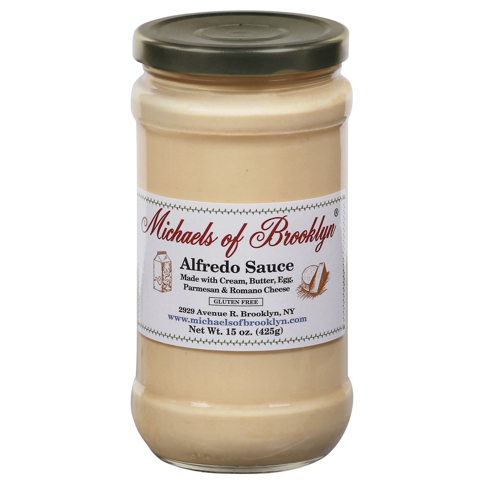 Michael's Of Brooklyn Alfredo Sauce - 15 oz - 6 Pack - Creamy Authentic Italian Recipe