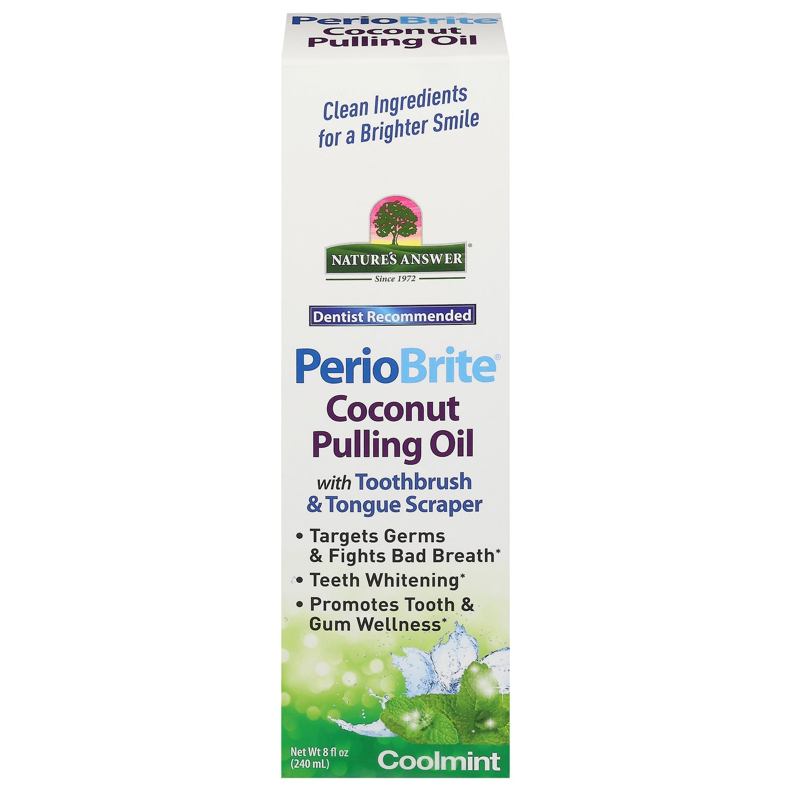 Nature's Answer Pulling Oil Cool Mint - 8 fl oz