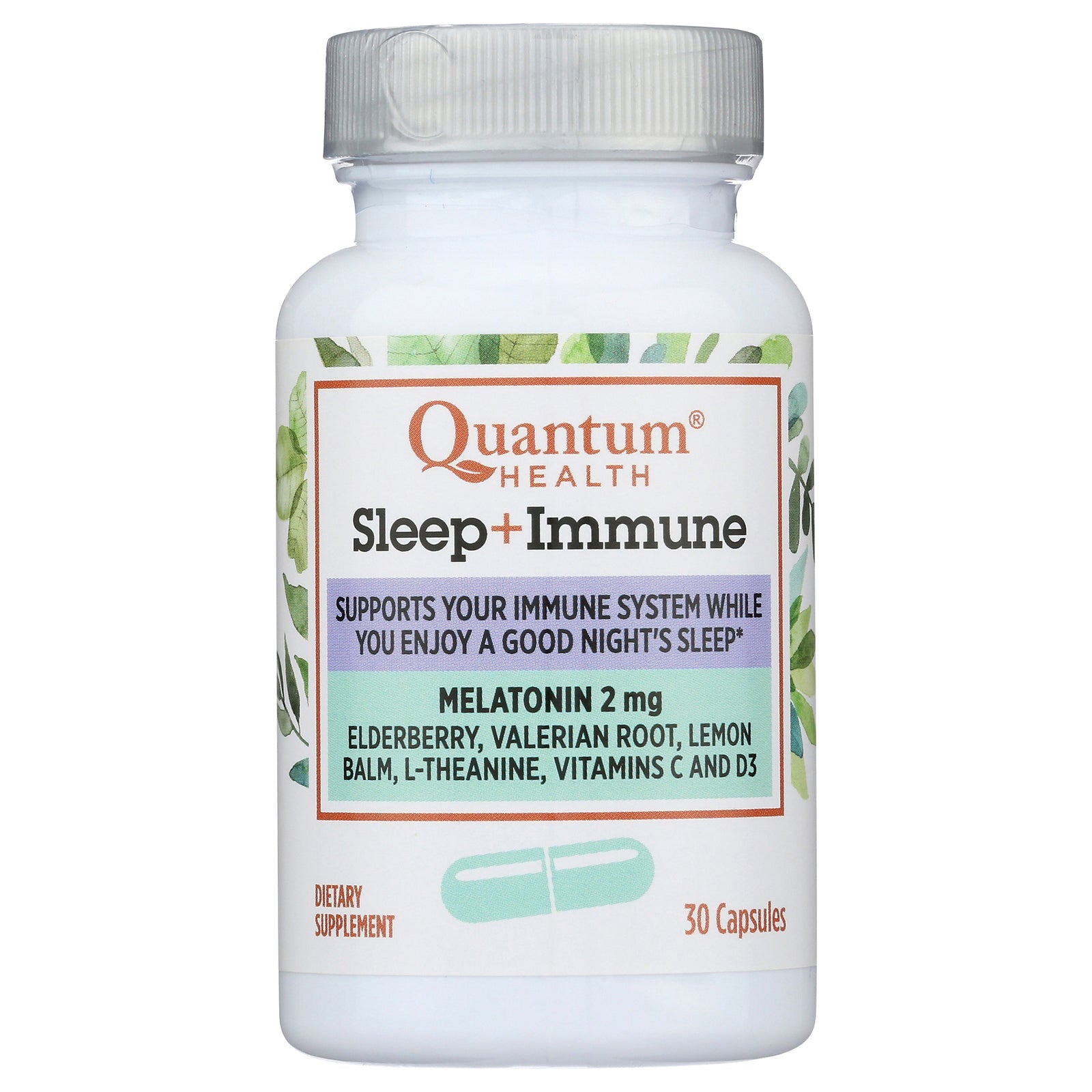 Quantum Health Sleep Immune - 2mg - 30 Cap - Natural Sleep Aid
