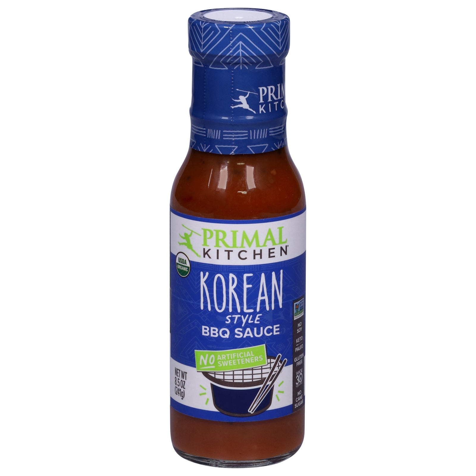 Primal Kitchen Korean BBQ Sauce, Organic | 6 x 8.5 fl oz — Gluten-Free, Paleo