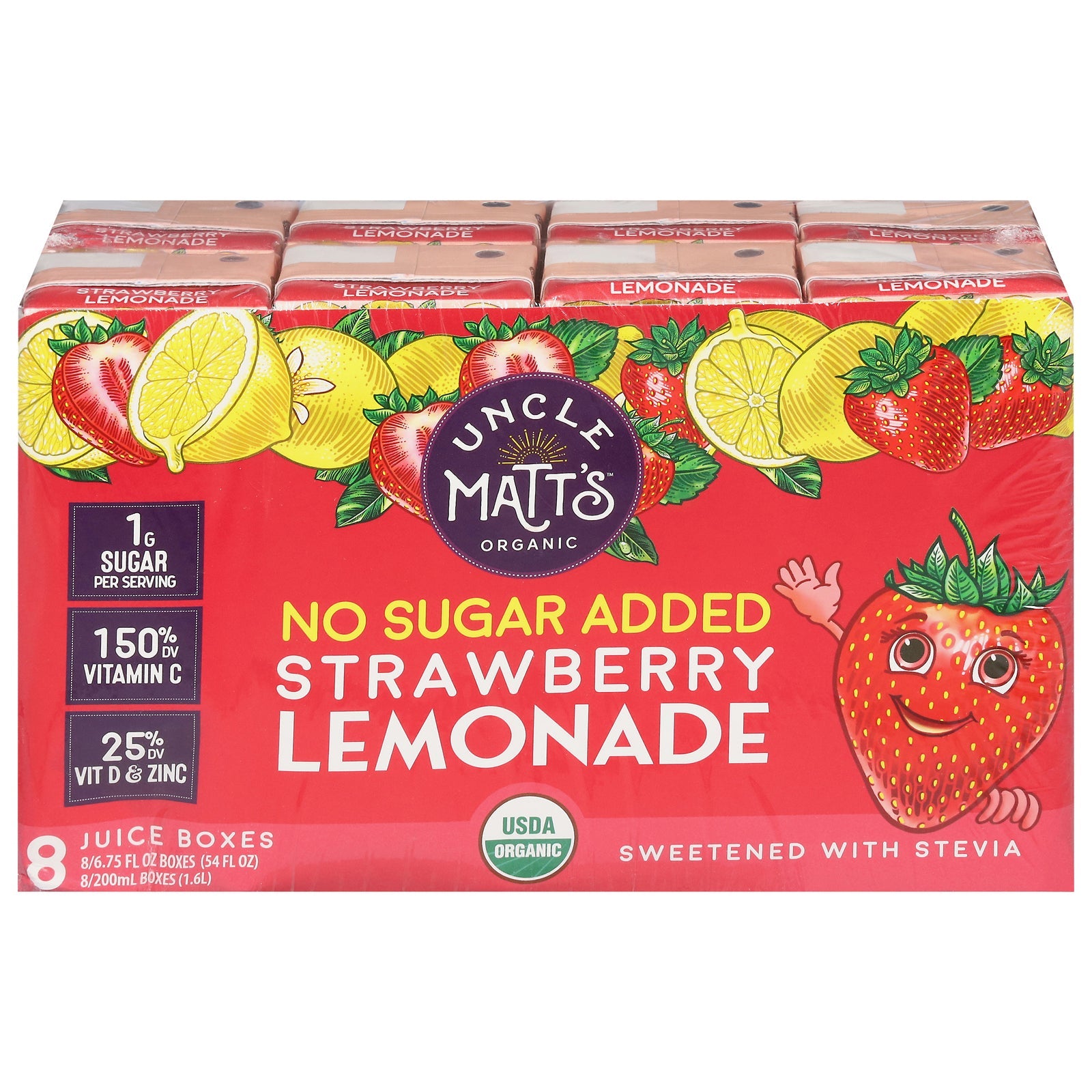 Uncle Matt's Organic Lemonade Juice , USDA Organic, 4  of 8/6.75 fl oz