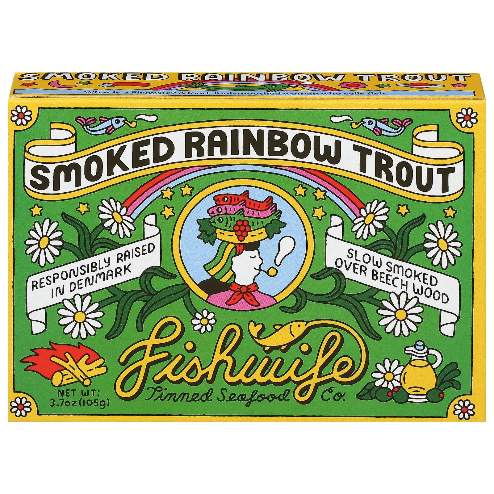 Fishwife Smoked Rainbow Trout (Pack of 10) - 3.7 oz. Pouches - Premium Gourmet Seafood
