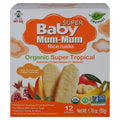Hot Kid Baby Mum-Mum Tropical Flavored Rice Rusks - 12 Count, Pack of 6 - 1.76 Oz Each