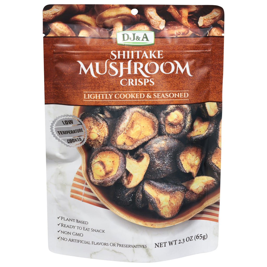 Dj & A Shiitake Mushroom Crisps, 2.3 oz, Case of 9