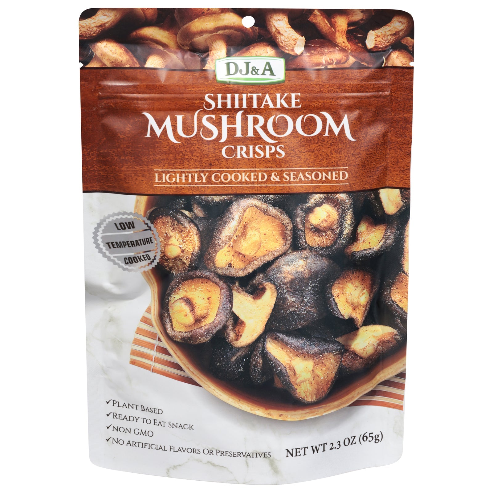 Dj & A Shiitake Mushroom Crisps, 2.3 oz, Case of 9