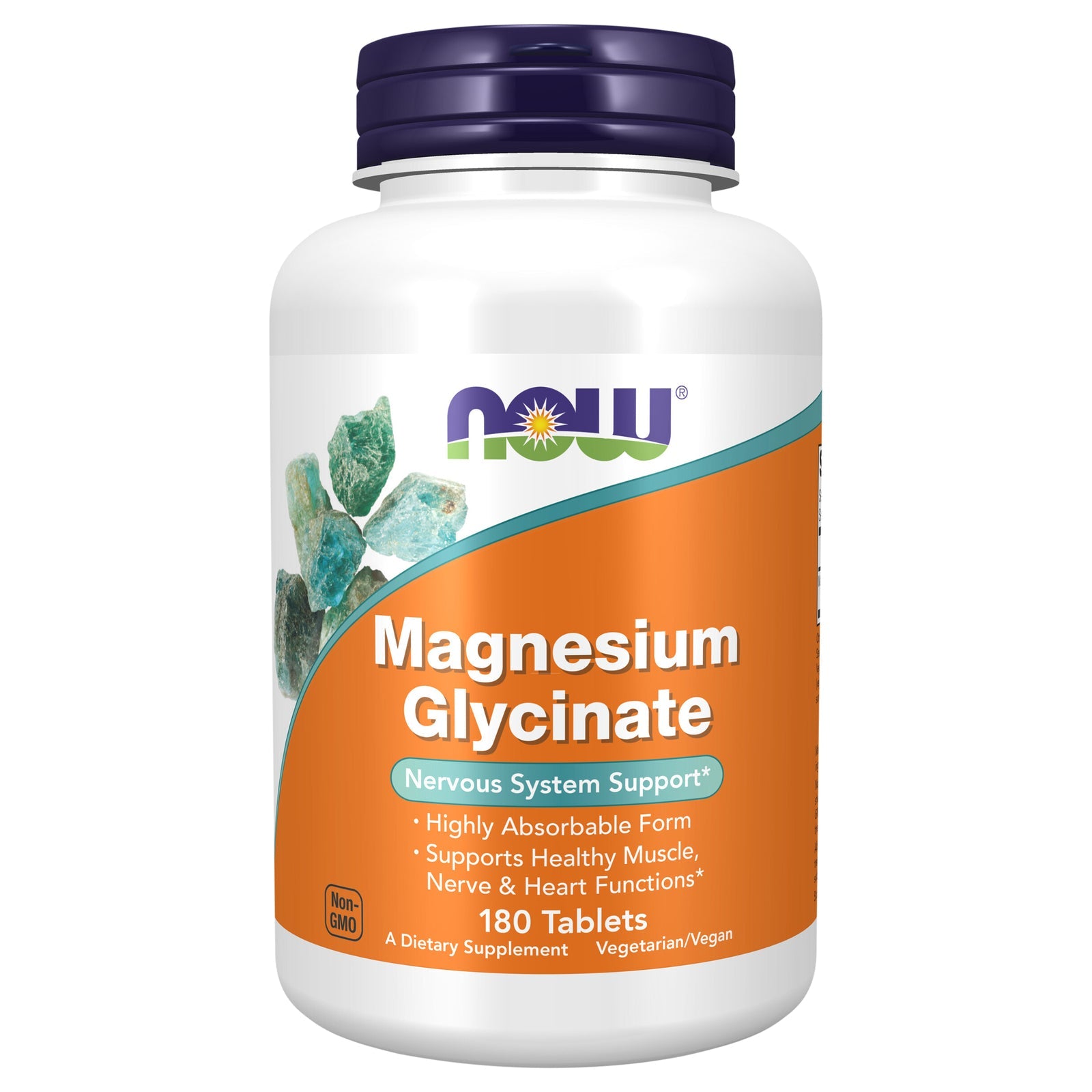Now Foods Magnesium Glycinate 180 Tabs - Highly Absorbable Chelate