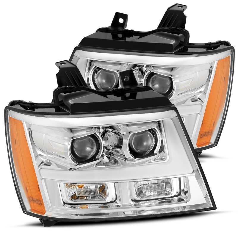 AlphaRex 07-14 Chevrolet Tahoe/Suburban LUXX Series LED Projector headlights Chrome w/DRL/Sequential 880296 *Discontinued