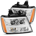 AlphaRex 07-14 Chevrolet Tahoe/Suburban LUXX Series LED Projector headlights Chrome w/DRL/Sequential 880296 *Discontinued