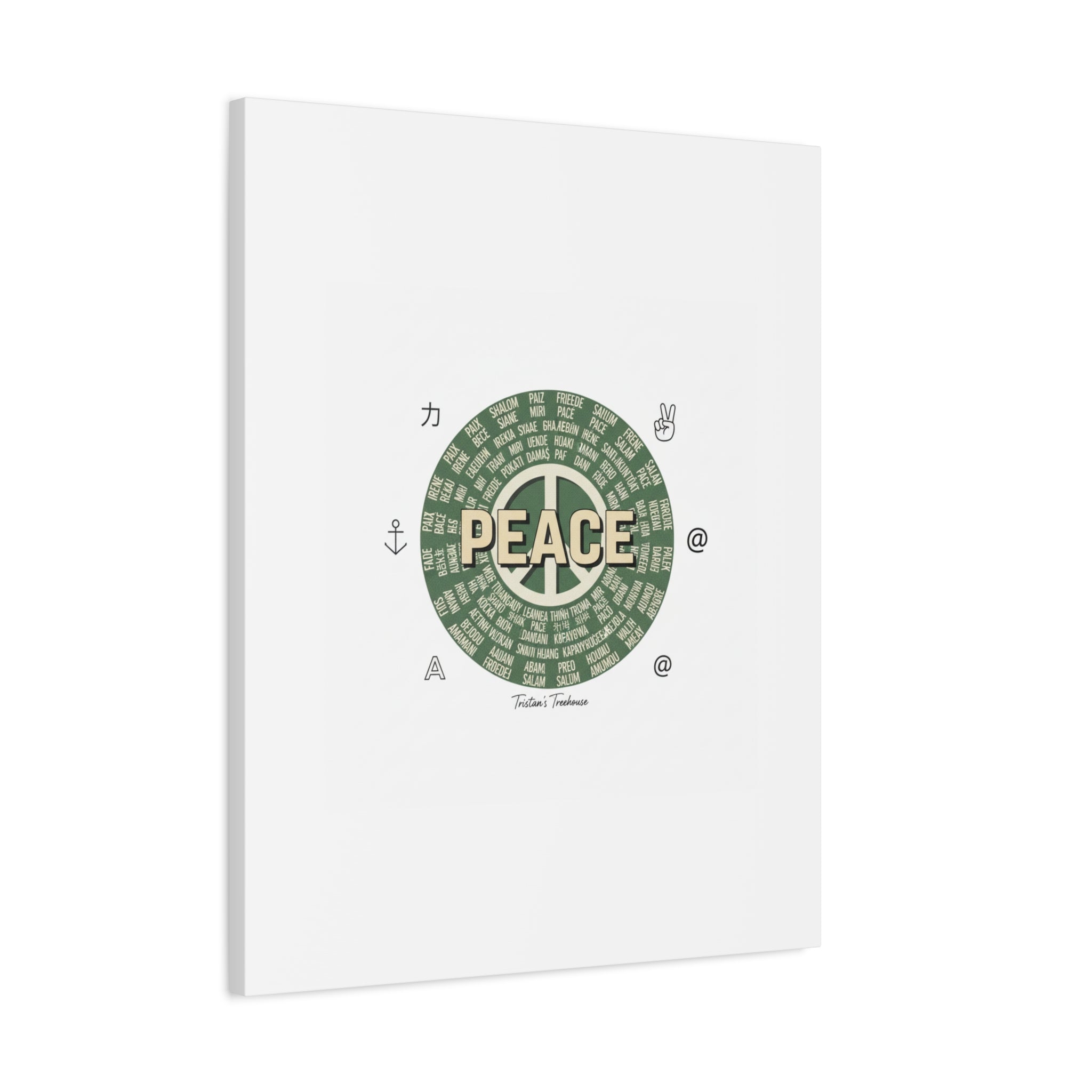 Peace doodle canvas | hand drawn sketch aesthetic, handwritten message