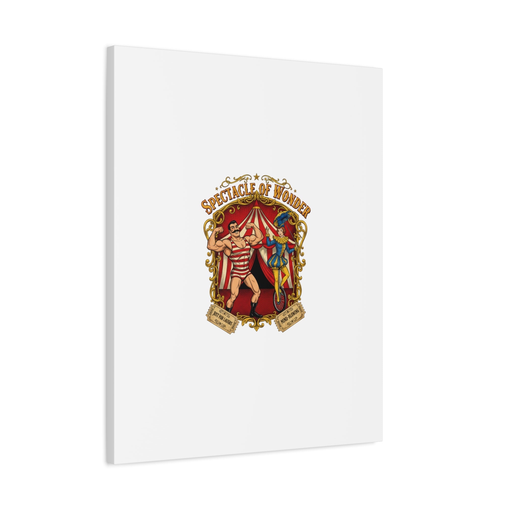 Spectacle of Wonder Circus Art Print, Canvas | Vintage Carnival Design