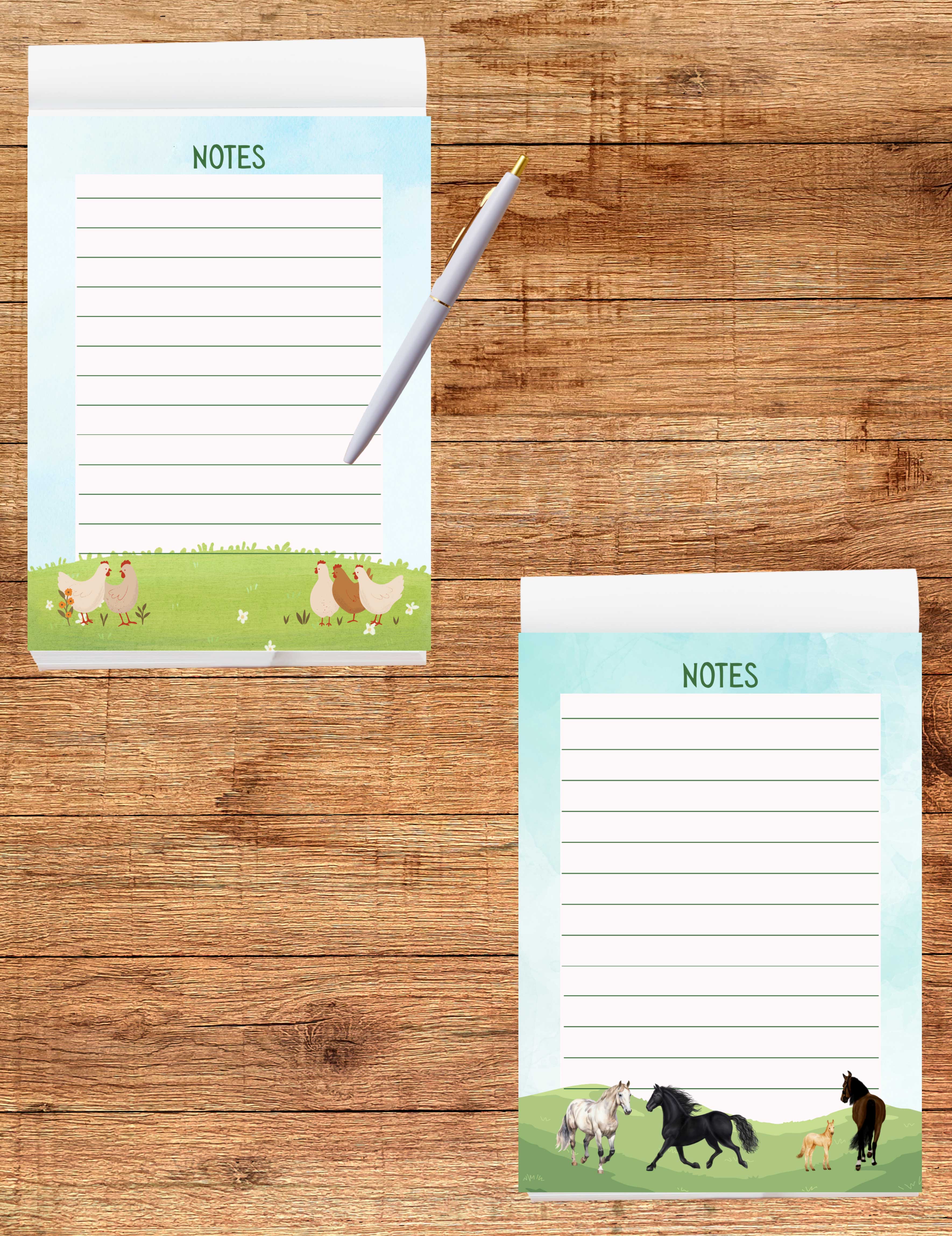Notepad: Animal themed 4x5