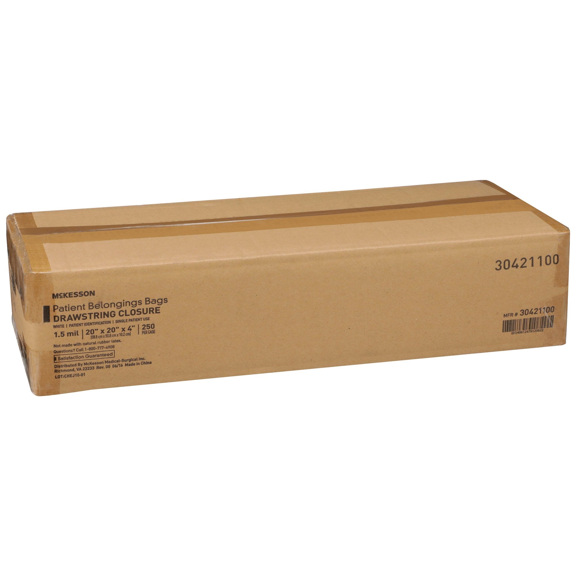 McKesson Patient Belongings Bag, White 30421100