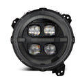 AlphaRex 18-23 Jeep Wrangler JL/Gladiator JT LED Proj Headlights Alpha-Blk w/ Activ Light/Seq Signal 880867 *Discontinued