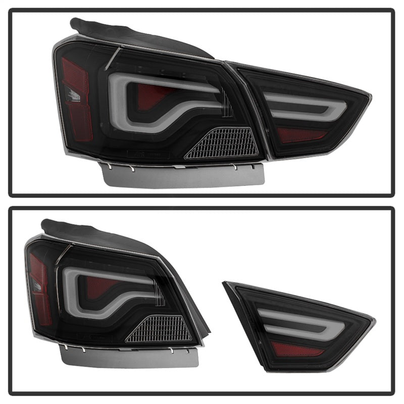 SPYDER xTune 14-18 Chevy Impala (Excl 14-16 Limited) LED Tail Lights - Black Smoke (ALT-JH-CIM14-LBLED-BSM) 9042164