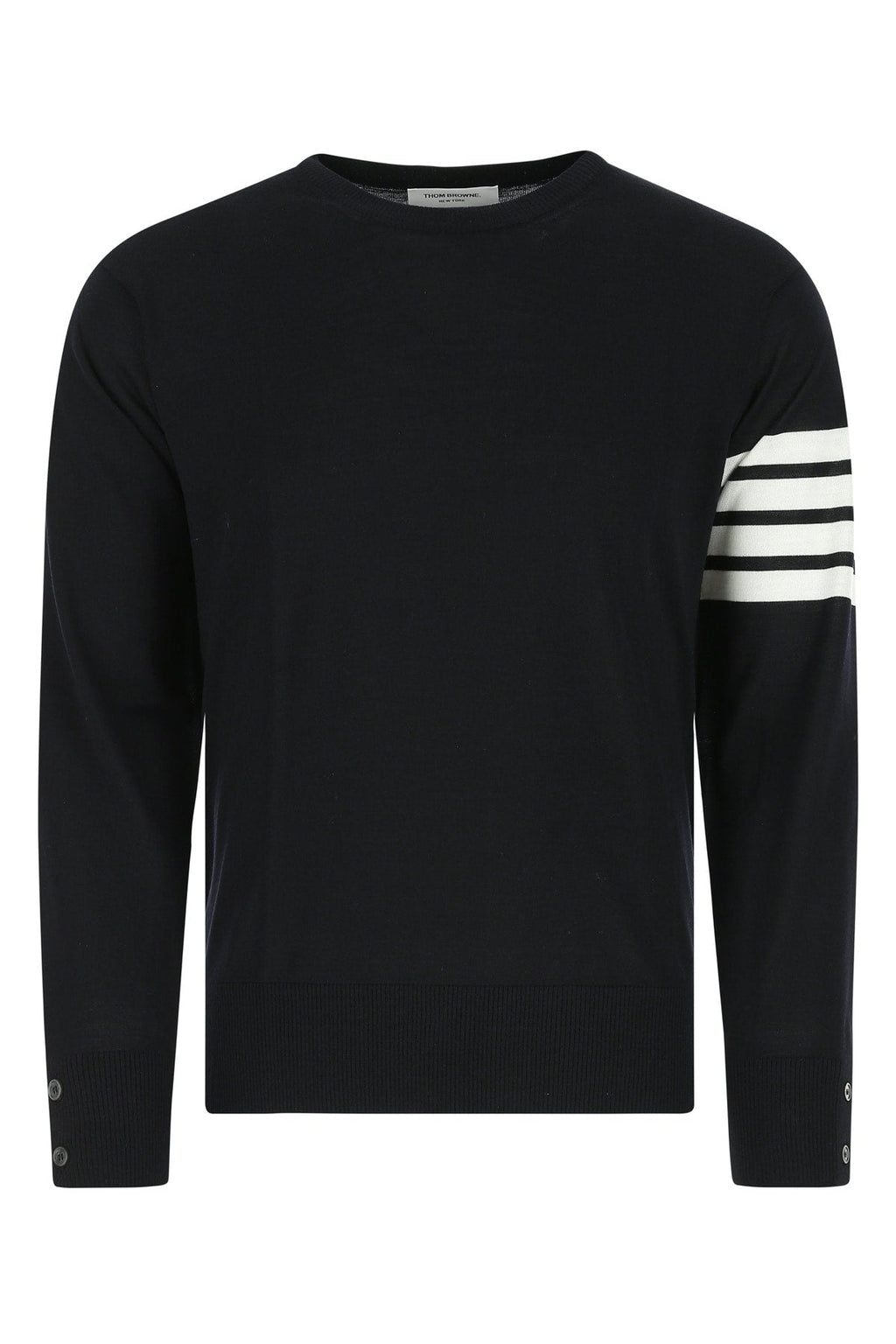 Thom Browne Men Midnight Blue Wool Sweater