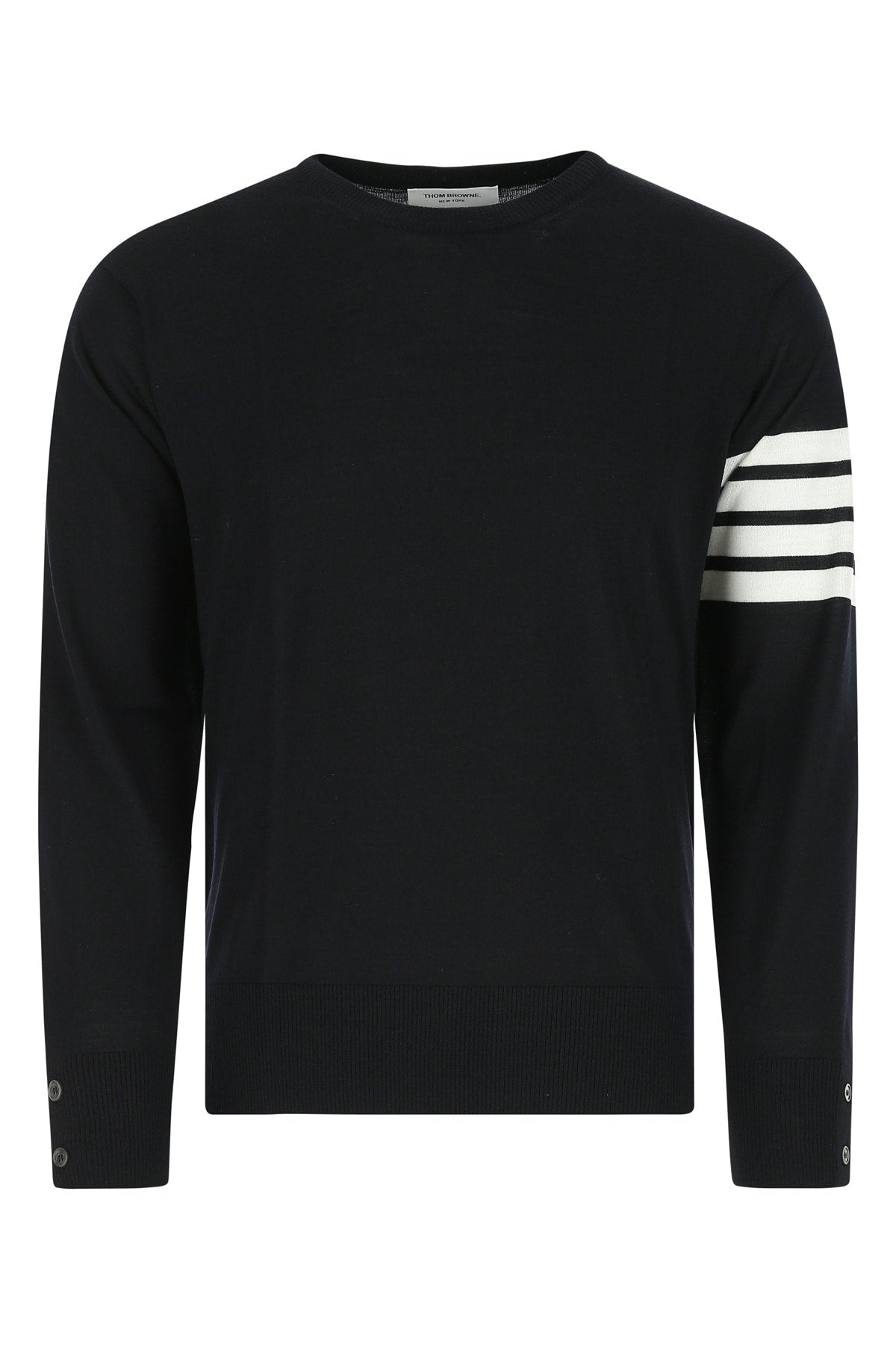 Thom Browne Men Midnight Blue Wool Sweater