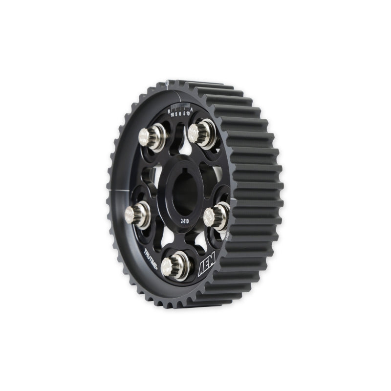 AEM Electronics Tru-Time Cam Gear Black 5-Bolt Honda H22A1 & H22A4