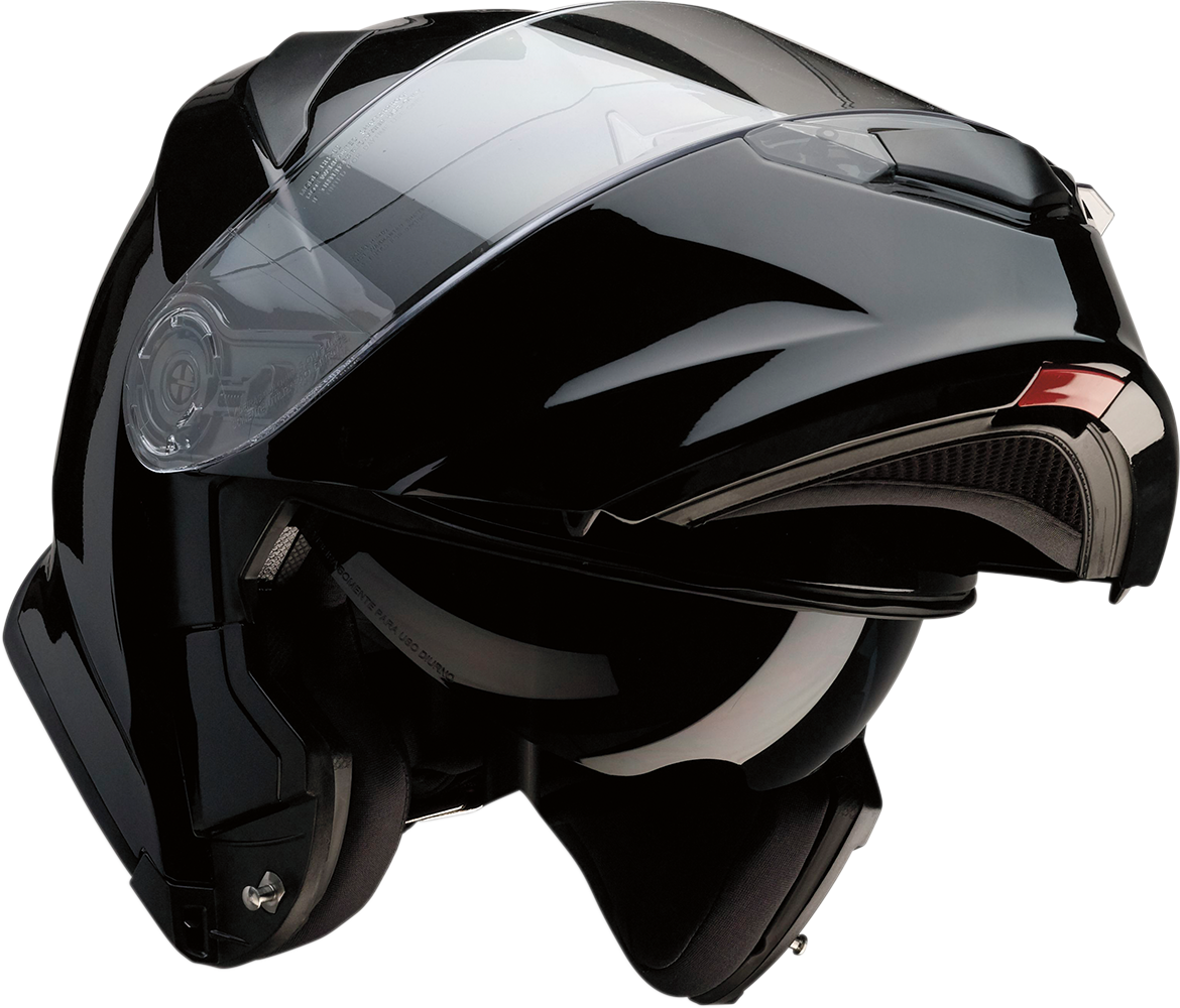 Z1R, Z1R Solaris Modular Helmet - Black, 3XL - Polycarbonate Shell with Ventilation and Removable Liner