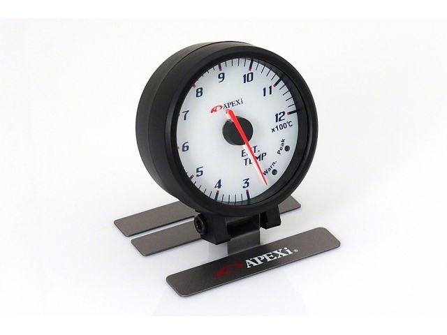 APEXi 60mm Electronic EGT Gauge White Face Black Bezel *Discontinued