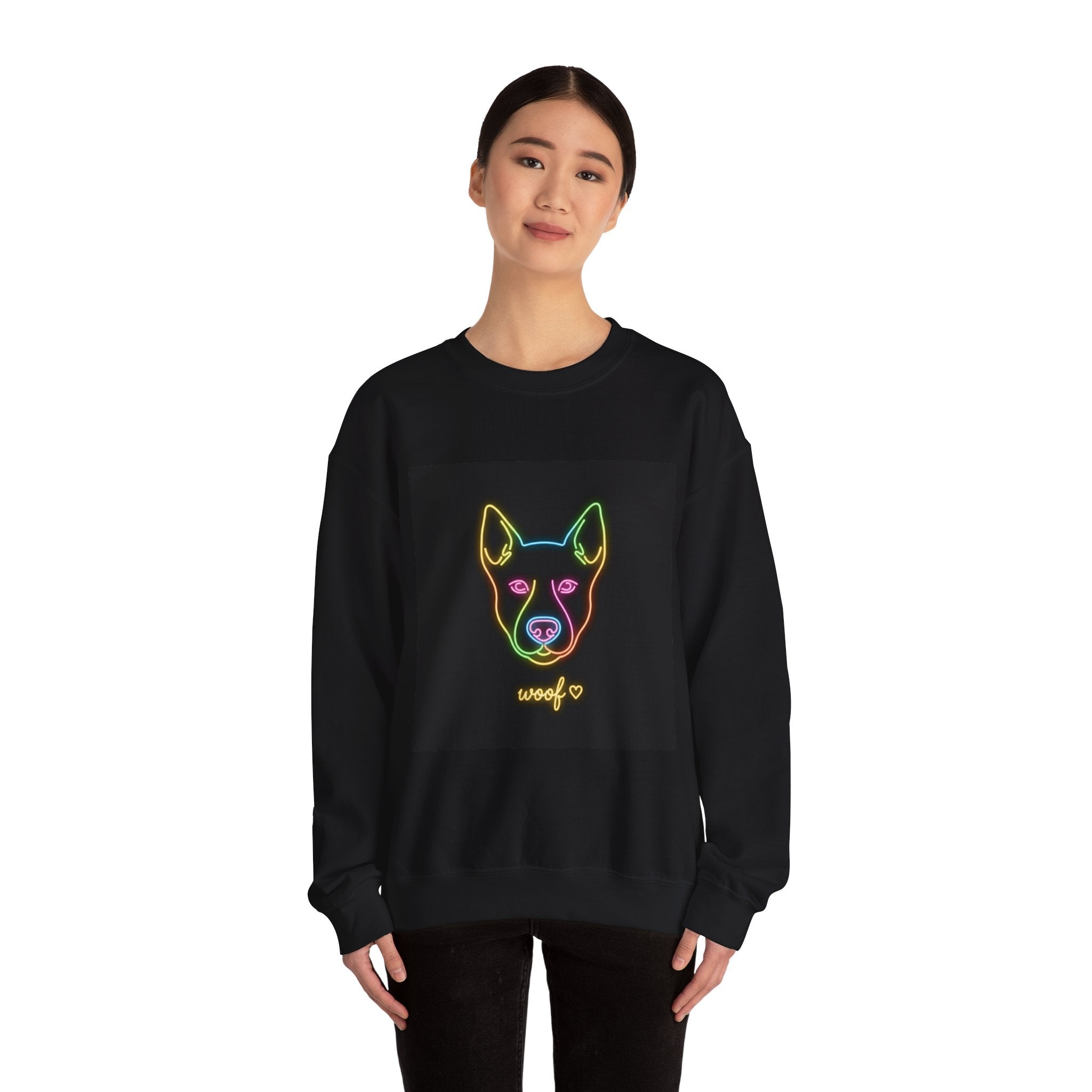 Funny Dog Meme Sweatshirt | Neon Doggo Graphic, Dog Mom Gift, Internet Dog Humor