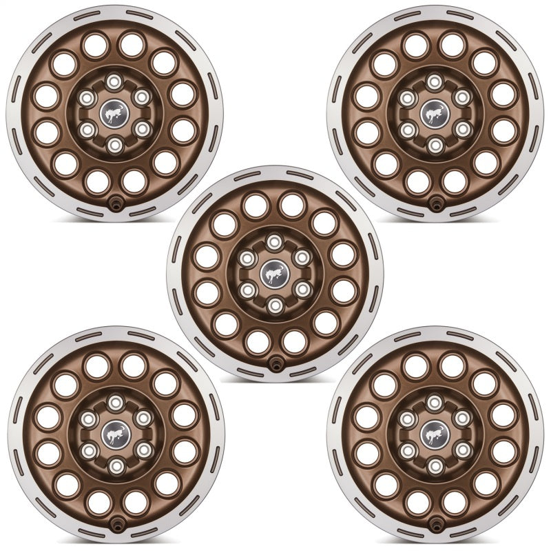 Ford Racing 21-23 Bronco 17x8.0 Wheel Kit -Sinister Bronze M-1007K-P1780BRN