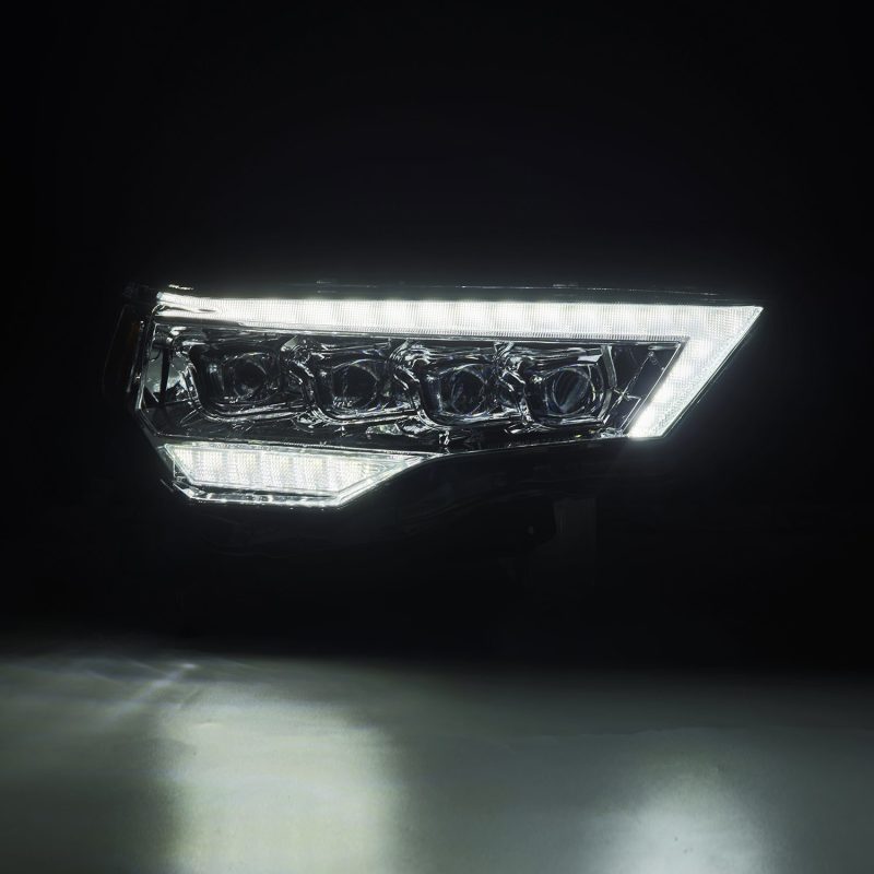 AlphaRex 14-22 Toyota 4Runner NOVA LED Proj Headlights Chrome w/ Activ Light/Seq Signal/DRL 880809 *Discontinued