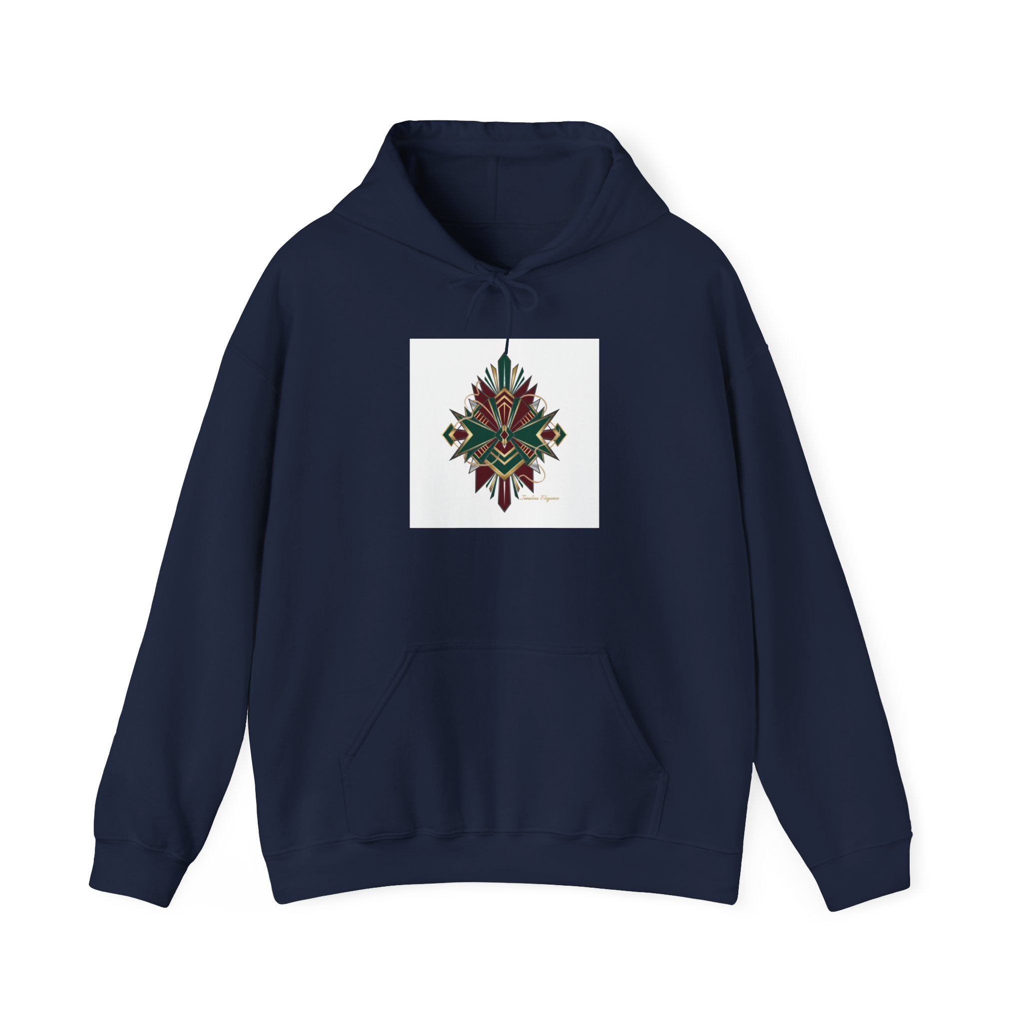 Dark Geometric Crest Hoodie | Gothic Occult Art Sweatshirt