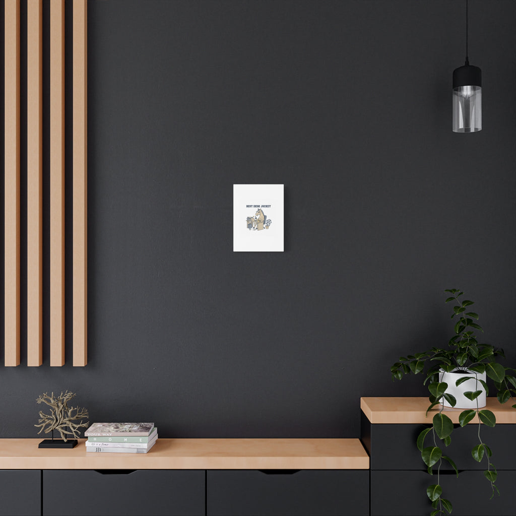 Best Desk Jockey Canvas, Workhorse Office Art | Corporate Burnout Parody