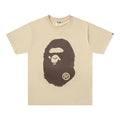 Bathing Ape Beige T-Shirt without Collar