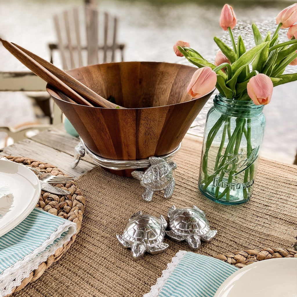 Sea Turtle Wood Salad Bowl