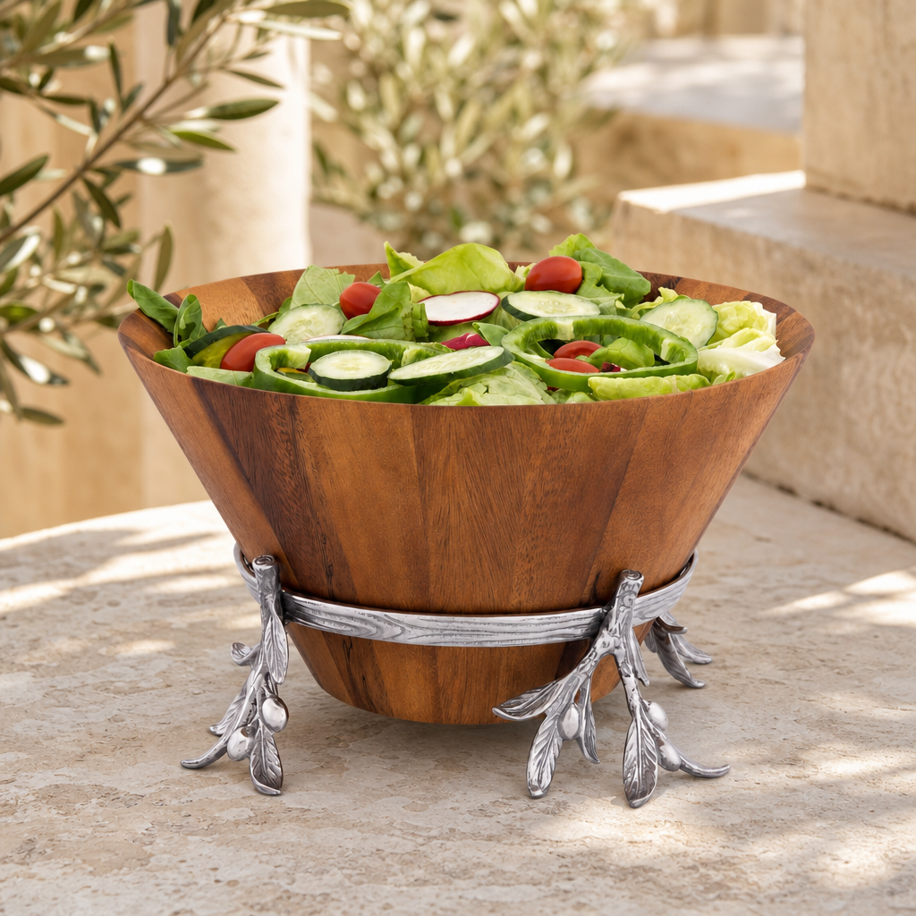 Olive Wood Salad Bowl