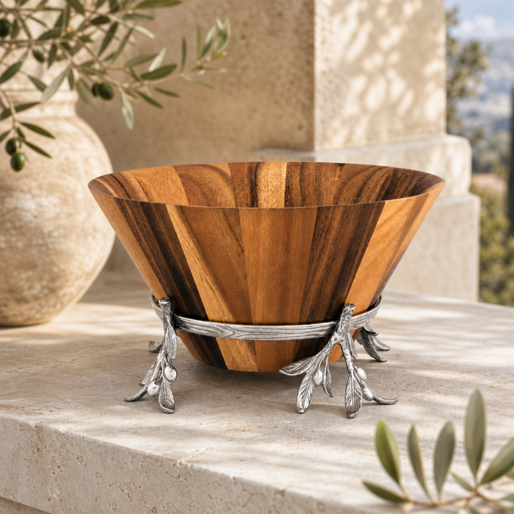 Olive Wood Salad Bowl