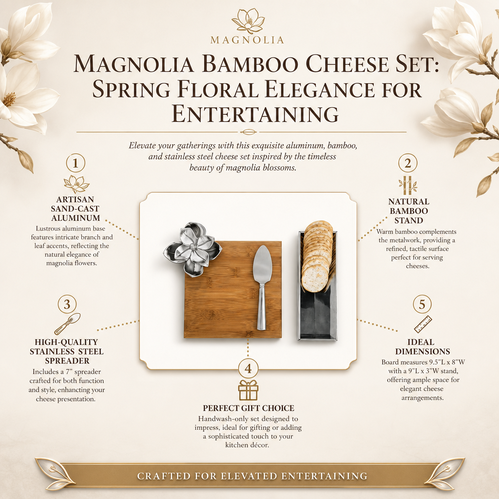 Magnolia Bamboo Cheese Set