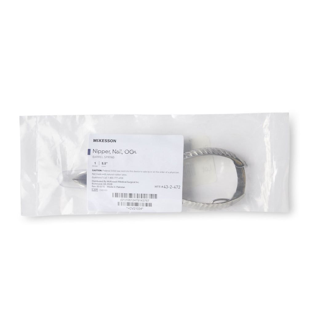 McKesson Nail Nipper, Concave Jaw, 5.5 Inches 43-2-472