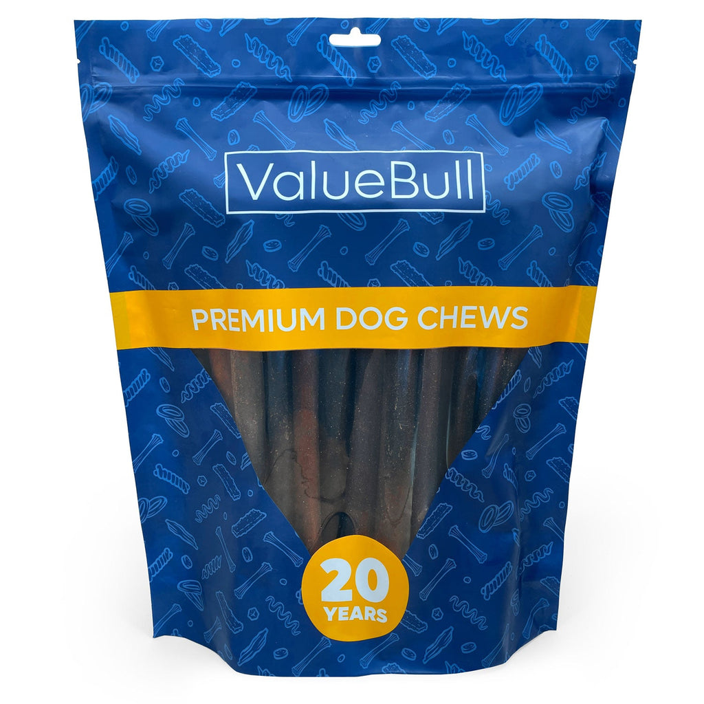ValueBull Collagen Sticks for Dogs, 12 Inch Jumbo Chews, Natural Long-Lasting Dog Treats, 25 Count