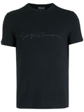 Giorgio Armani Men Asv Stretch-Viscose T-Shirt With Signature Logo