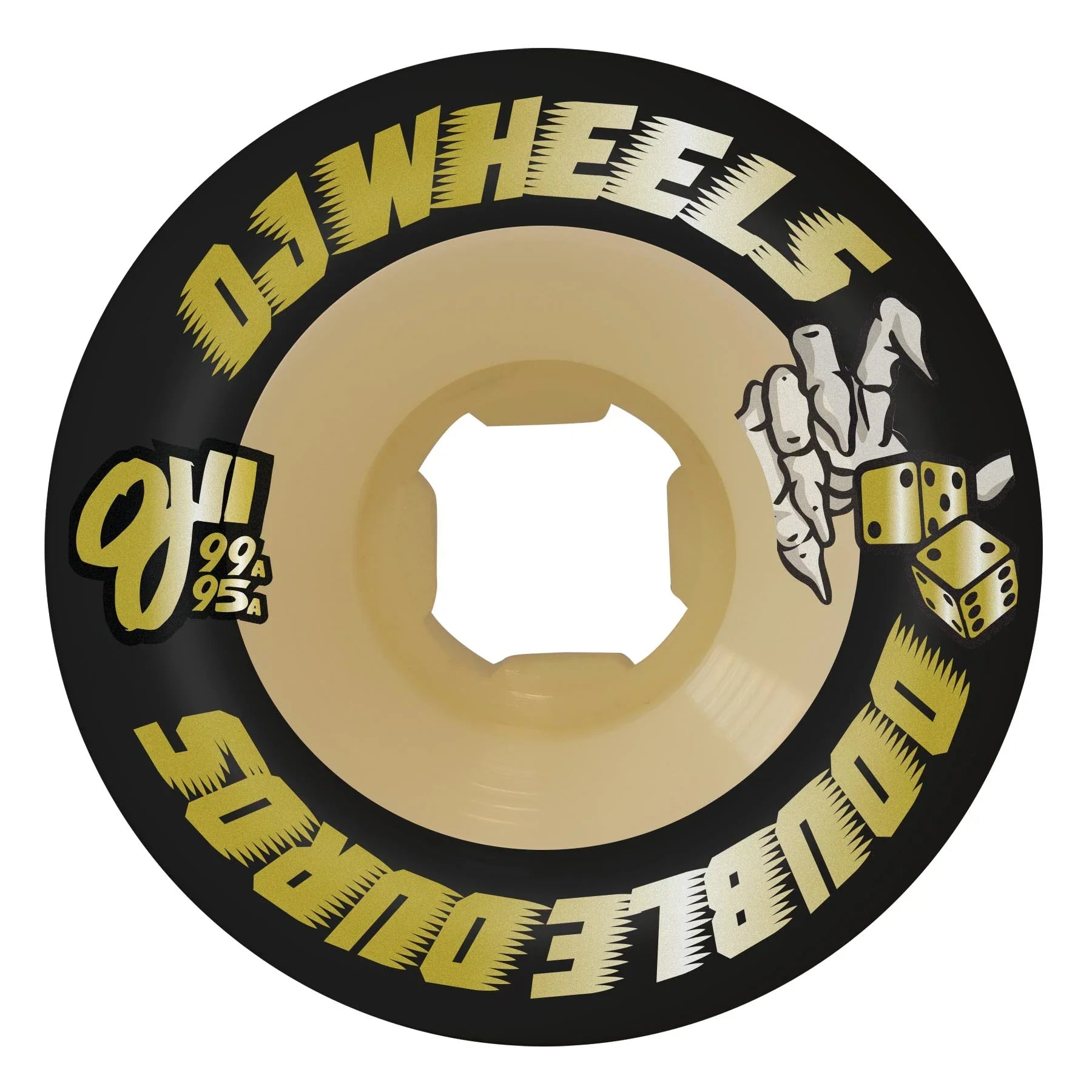 OJ Wheels Double Duro Chubbies 56mm 99a/95a - Black/Gum (Set of 4)