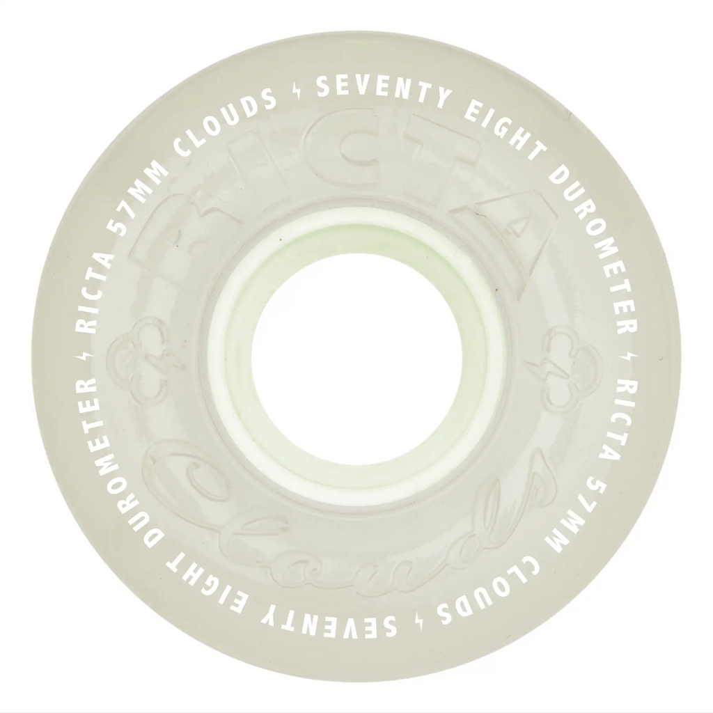 Ricta Clouds Wheels 57mm 78a - Aqua Glow In The Dark (Set)