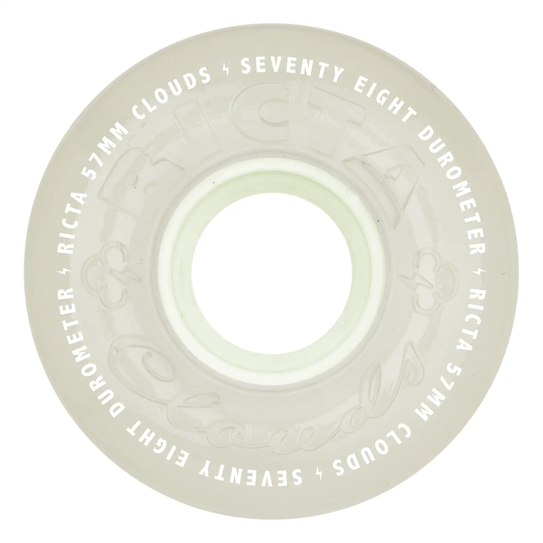 Ricta Clouds Wheels 57mm 78a - Aqua Glow In The Dark (Set)