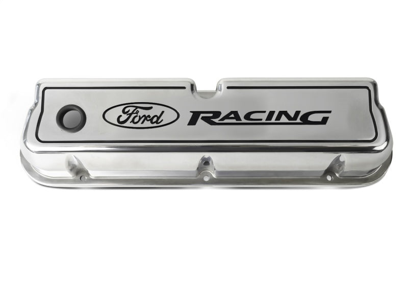 Ford Die Cast Alm Valve Cover Set w/Ford Racing Logo FRD302-001
