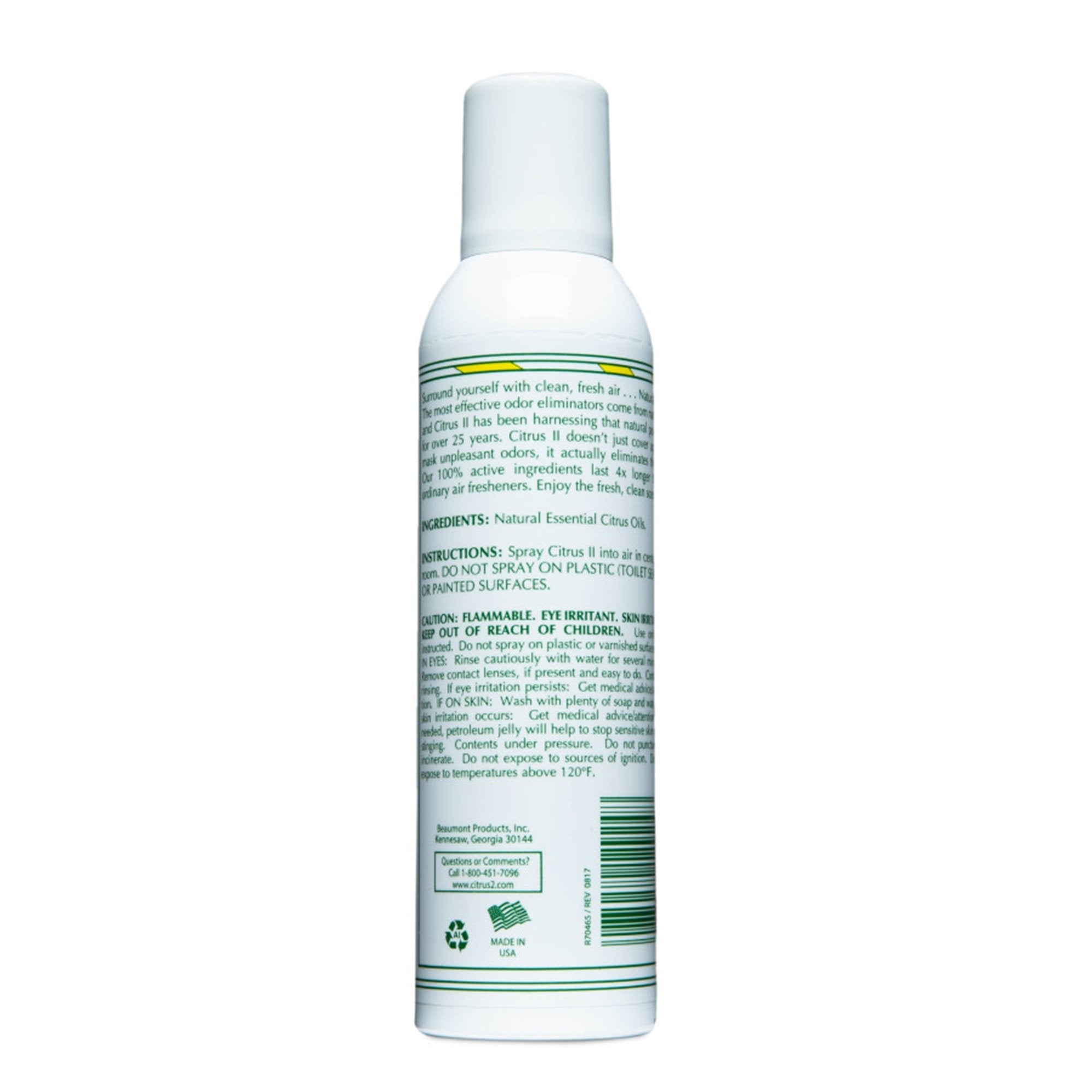 Citrus II® Spray Air Freshener, Lemon Scent, 6-ounce bottle 632112924