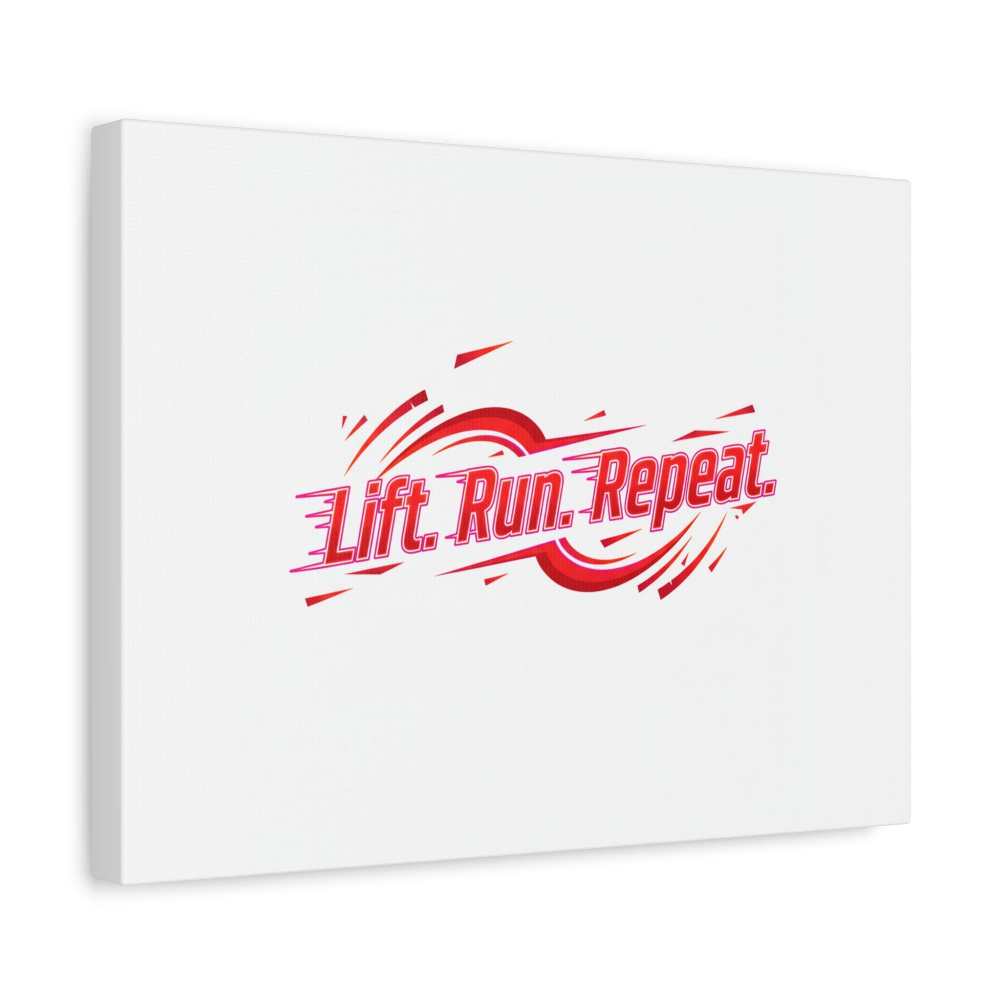 Lift Run Repeat Canvas | Fitness Wall Art, Gym Motivation