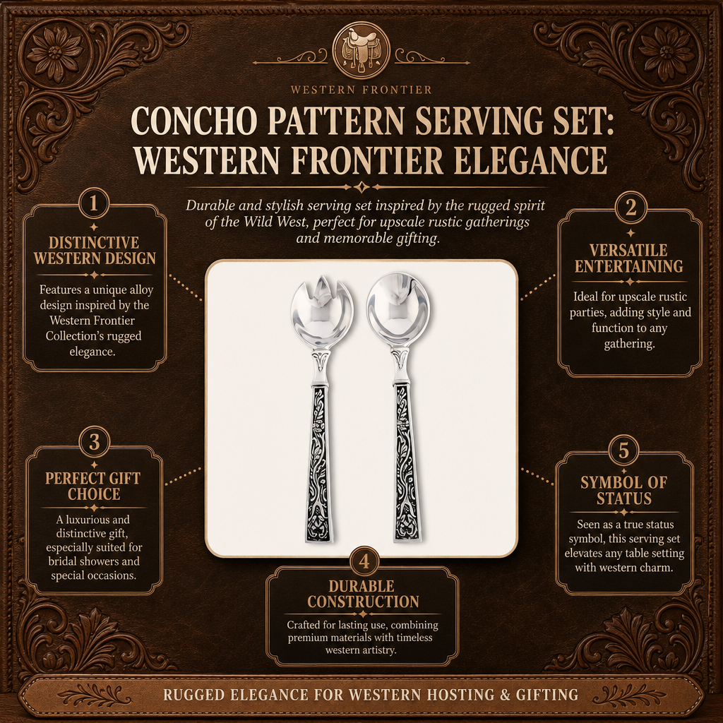 Concho Pattern Serving Set