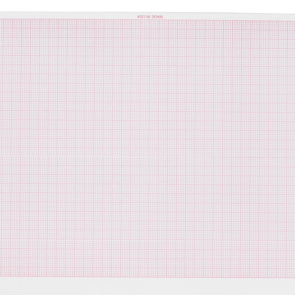 Philips ECG Recording Paper Thermal 8.5x11 Z-Fold Red Grid M3707A M3707A
