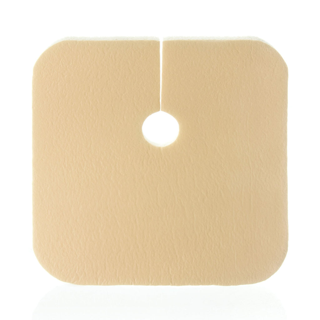 DermaFoam® Tracheostomy Nonadhesive without Border Foam Dressing, 3½ x 3½ Inch 45330