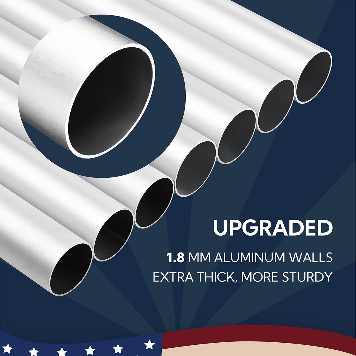 Yescom Bravery Flagpole with Light 13Gauge (20ft,25ft,30ft Options)
