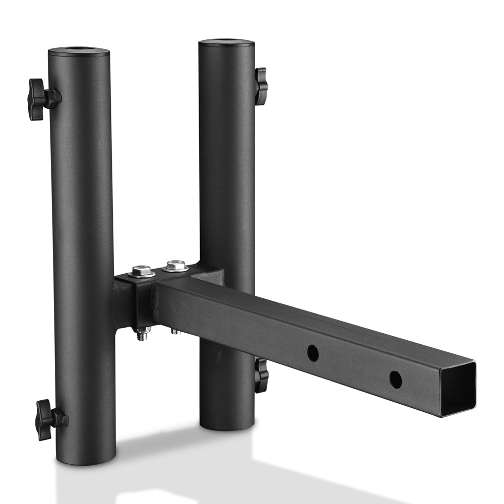 Yescom Hitch Mount Dual Flag Pole Holder for 1 9/16" Receiver(1"-2" Poles)