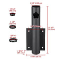 Yescom Vertical Flagpole Dock Mount Holder D1" to 2 3/8"